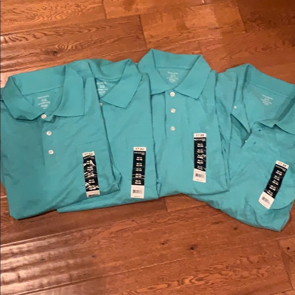 NWT George pocket polos